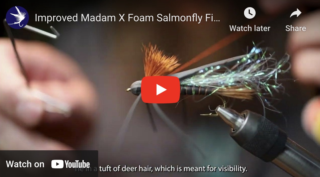 Tying the Improved Madam X Foam Salmonfly Fishing Fly